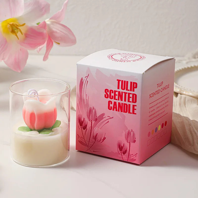 Tulip Flower Scented Candle