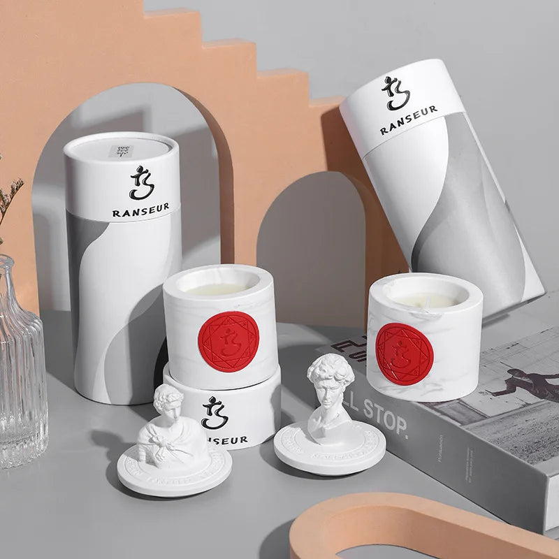Handmade Gypsum Statue Scented Candles