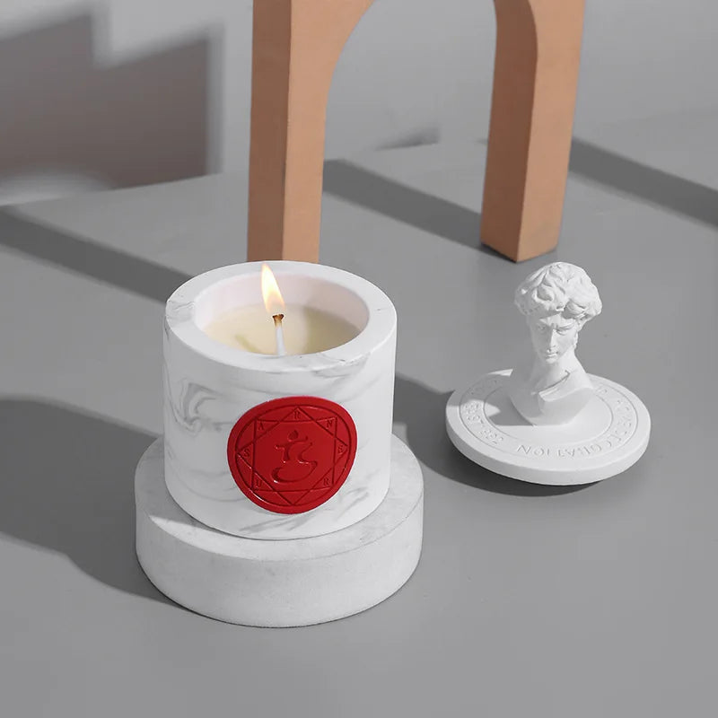 Handmade Gypsum Statue Scented Candles