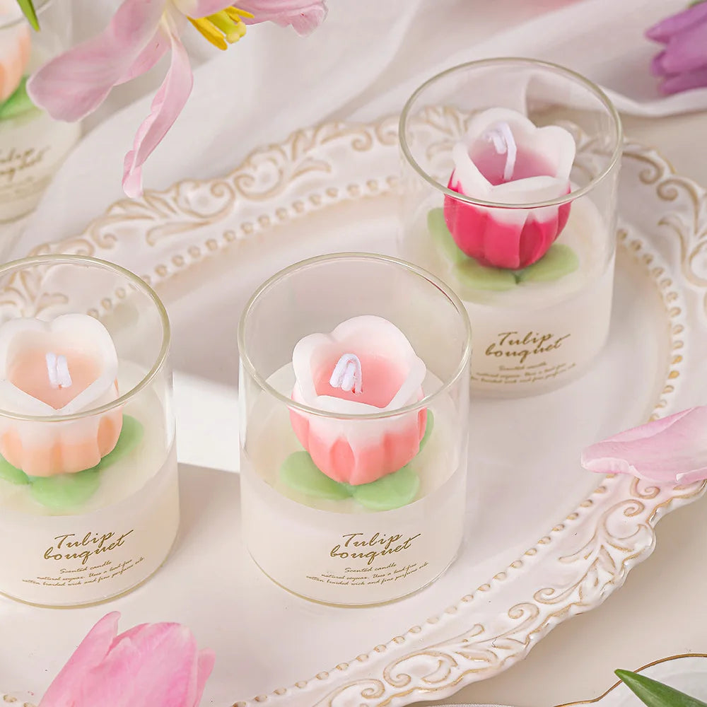 Tulip Flower Scented Candle