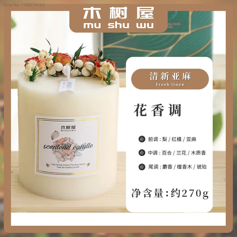 Dried Flowers Scented Candles