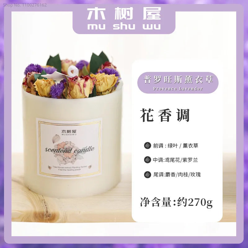 Dried Flowers Scented Candles