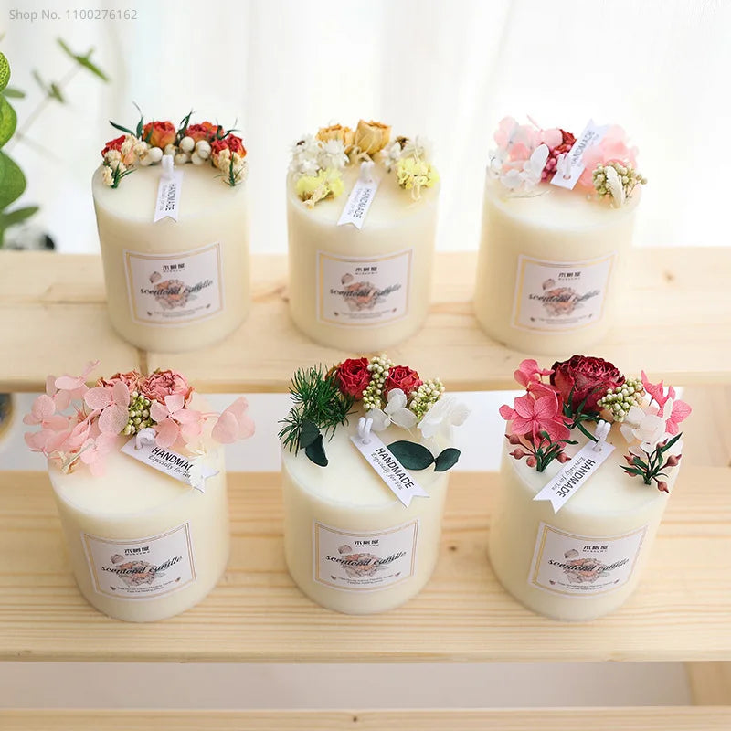 Dried Flowers Scented Candles