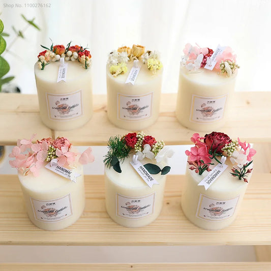 Dried Flowers Scented Candles