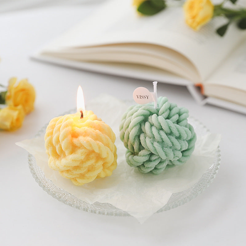 Aromatherapy Small Ball of Wool Shaped Candles