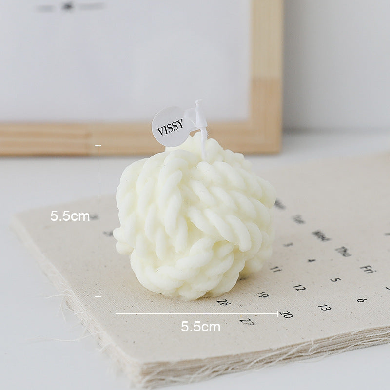Aromatherapy Small Ball of Wool Shaped Candles