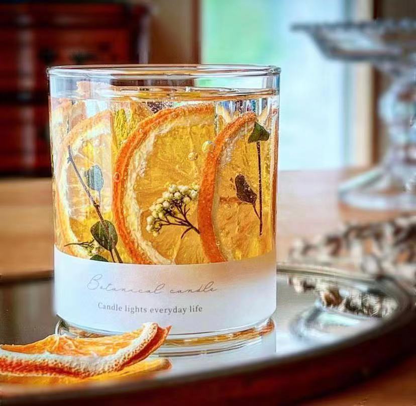 Dried Flower Rose Jelly Aromatherapy Candles