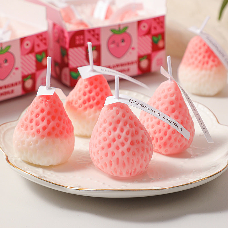 Powder Strawberry Aromatherapy Candle