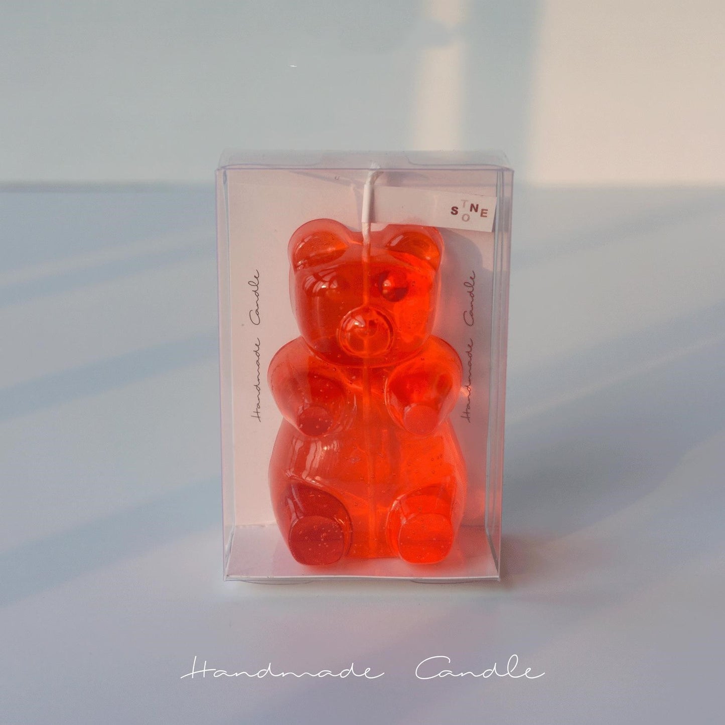 Gummy Bear Shape Handmade Aromatherapy Candle - Juicy Peach Scented