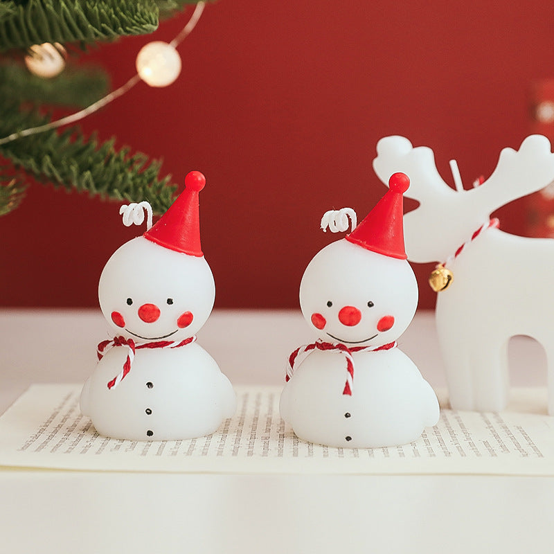 Christmas Snowman & Elk Scented Candle