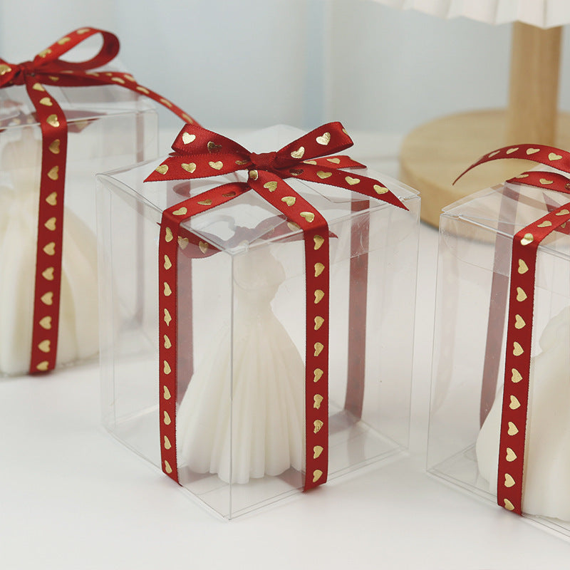 Handmade Wedding Dress Candles