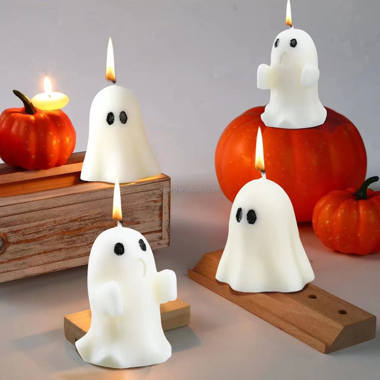Halloween Ghost Shaped Candles