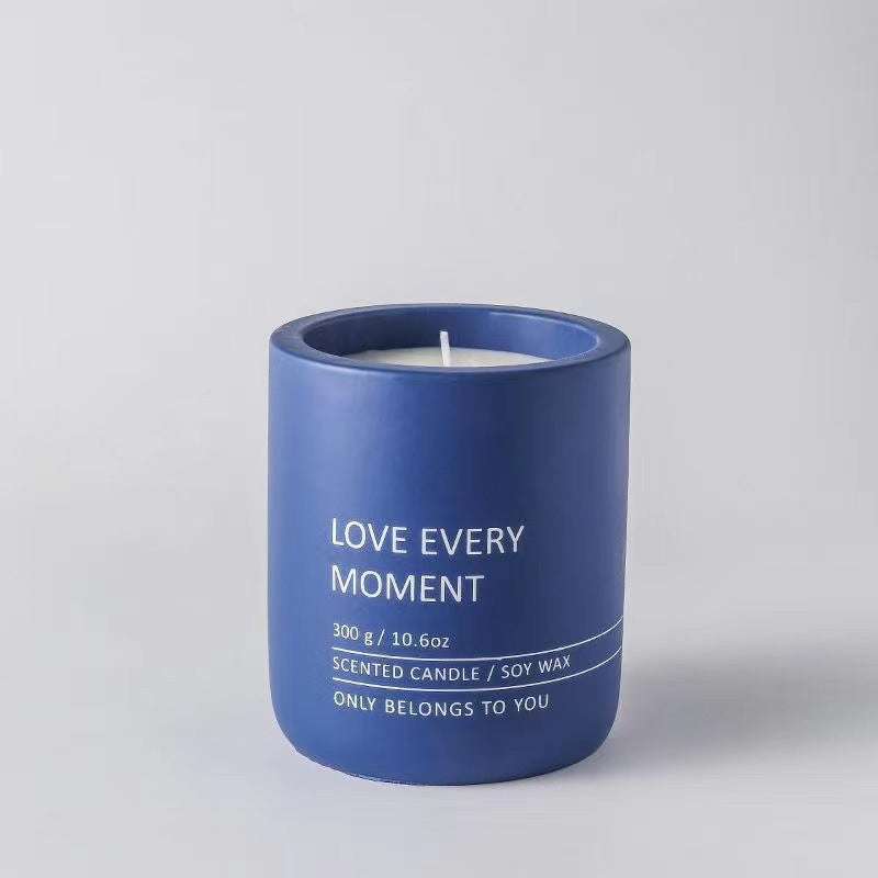 Ceramic Cup Essential Oil Aromatherapy Candles - Various Colors