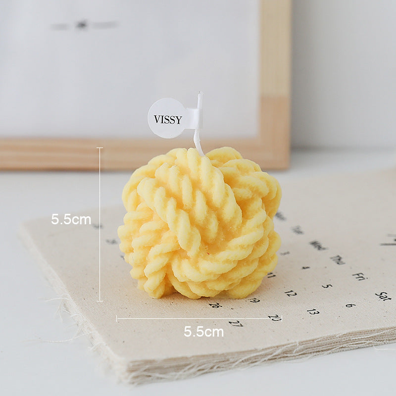 Aromatherapy Small Ball of Wool Shaped Candles
