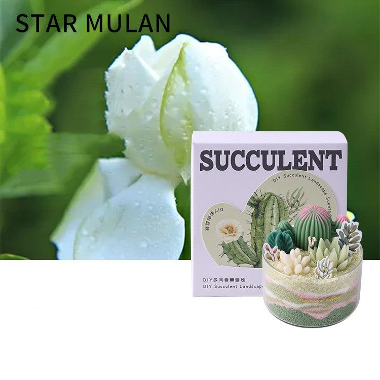 Aromatherapy Candle Succulent Plant Cactus