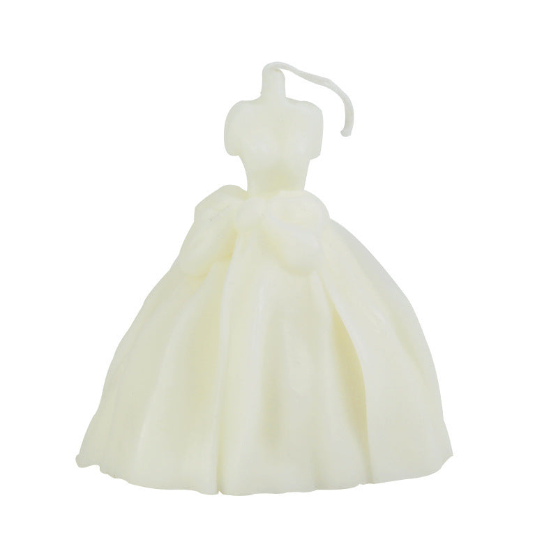 Handmade Wedding Dress Candles