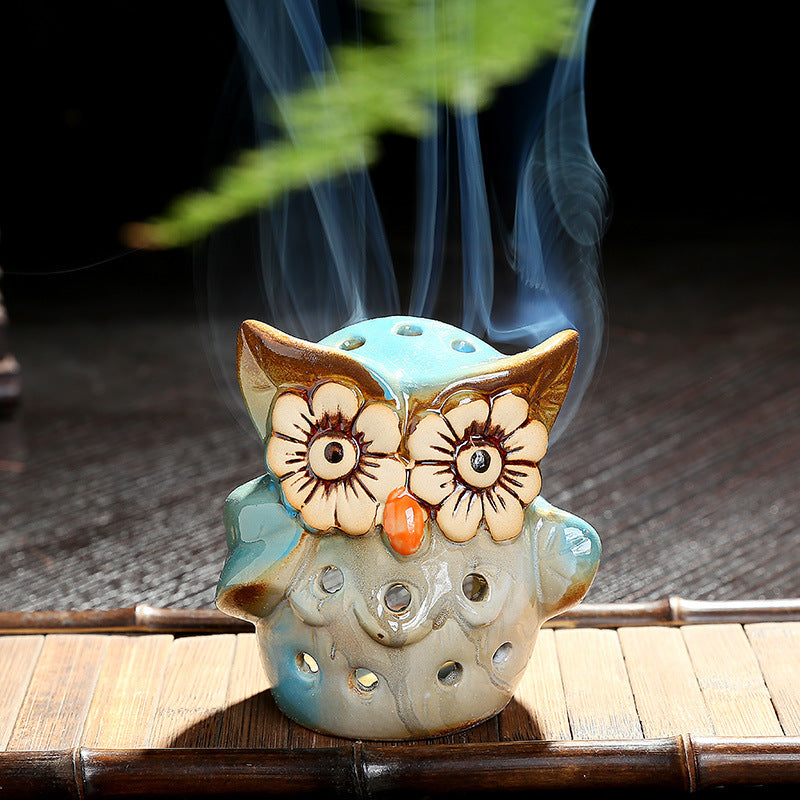 Hollowed Out Owl Aromatherapy Candle