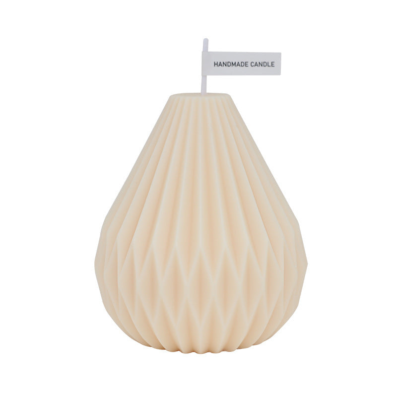 Geometric Lined Pear Shaped Aromatherapy Candles