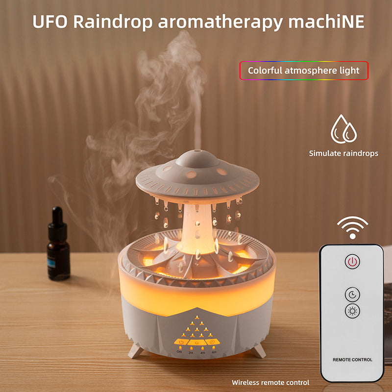 UFO Waterdrop Flame Aroma Diffuser