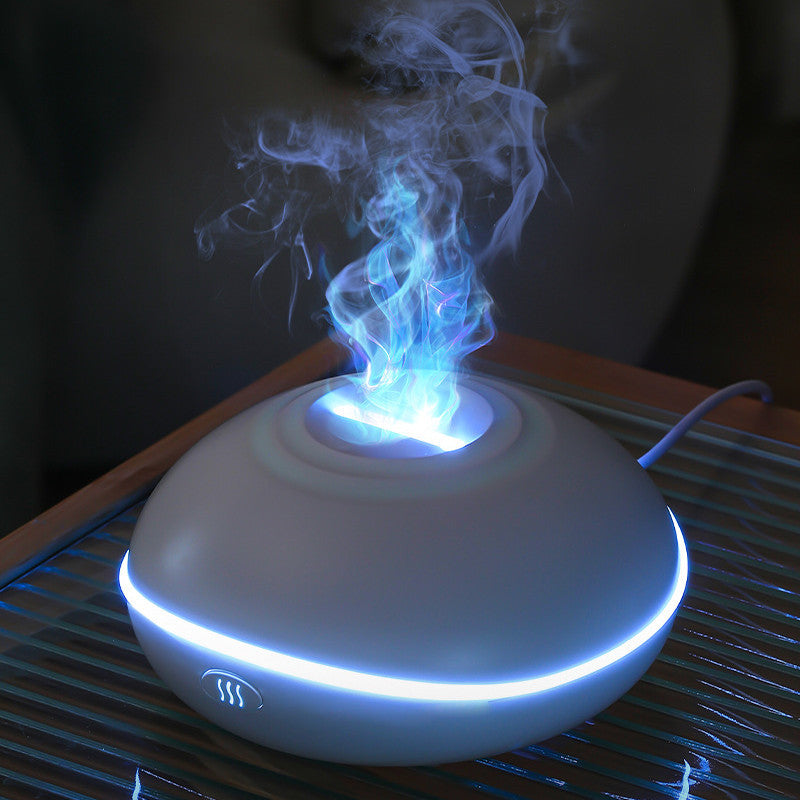 Aroma Diffuser with Colorful Smoke Looking Flame