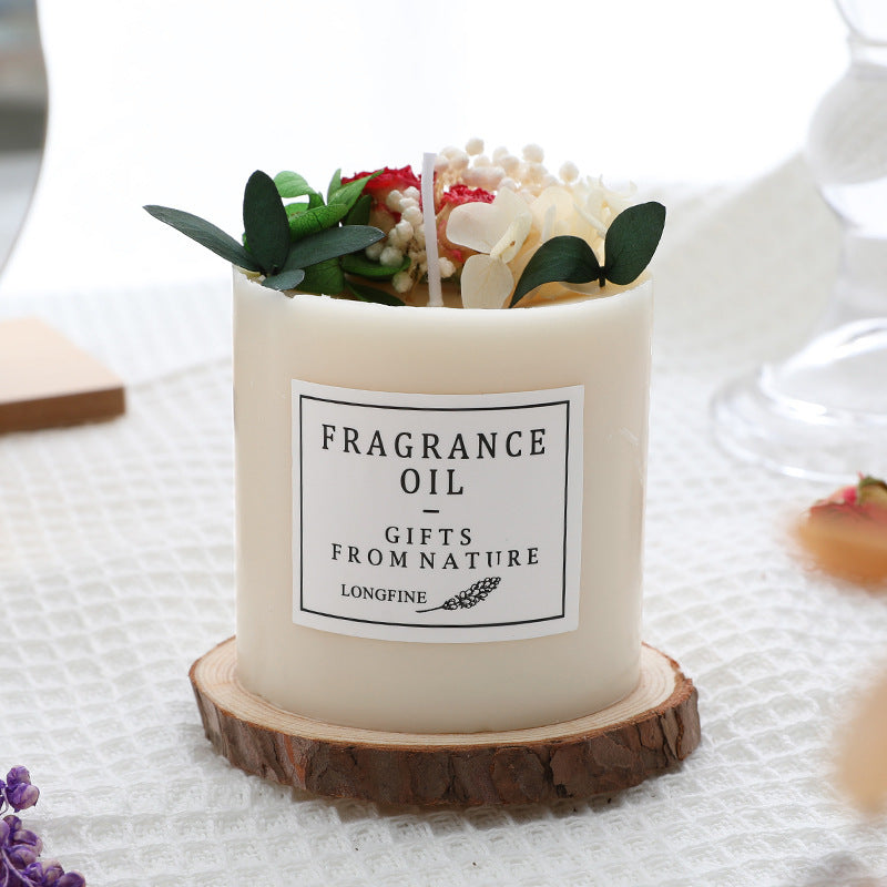 Dried Flower Romantic Candles - Various Scents