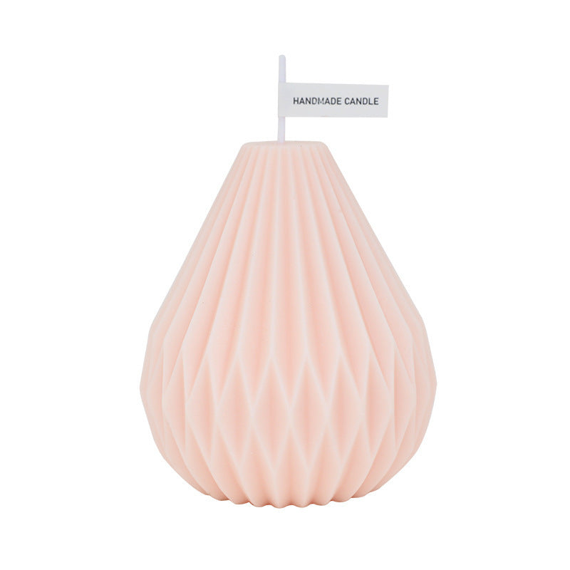 Geometric Lined Pear Shaped Aromatherapy Candles