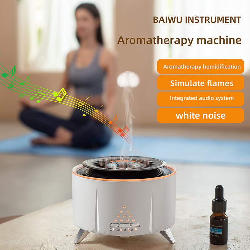 Remote Control Volcano Humidifier Diffuser