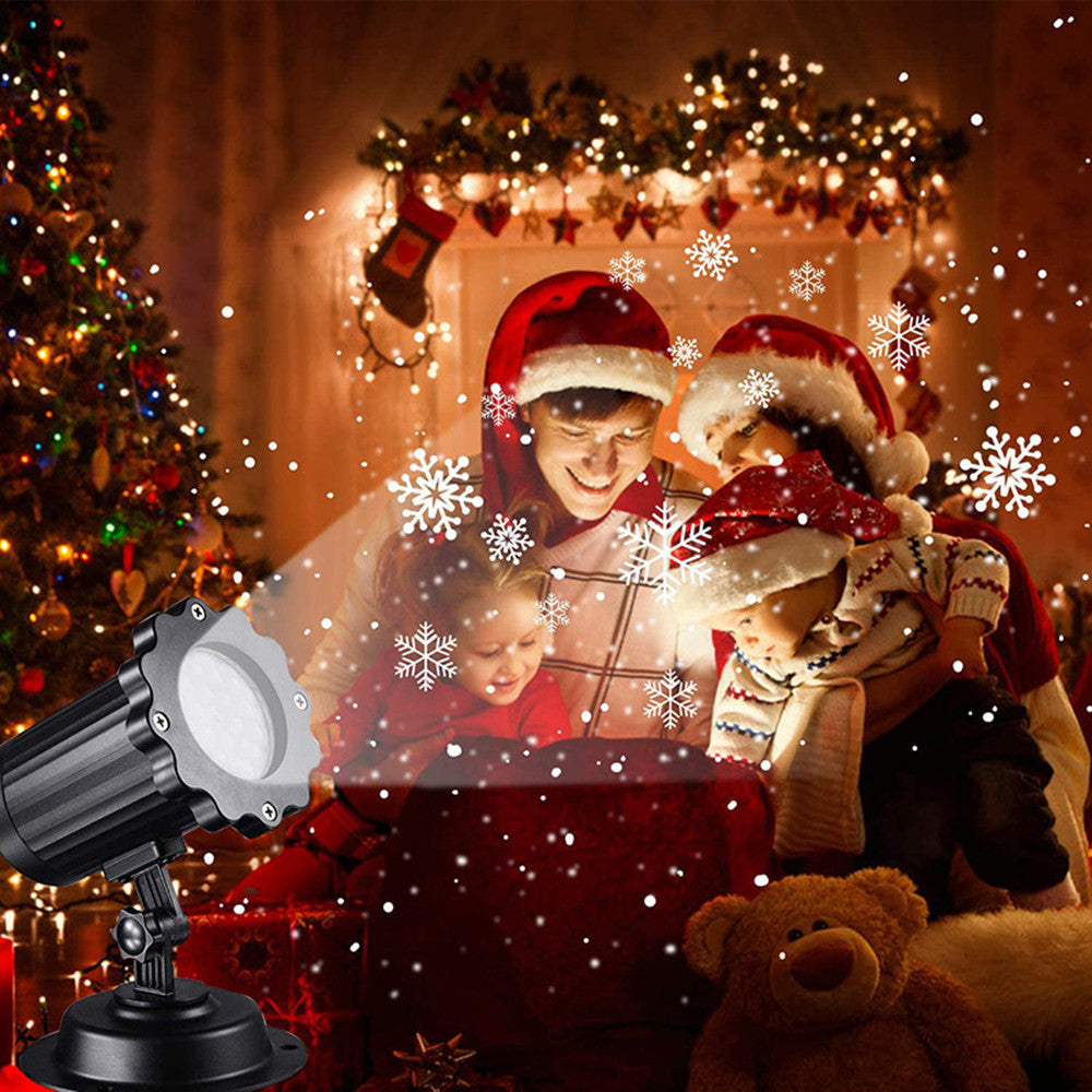 LED Christmas Blizzard Snowflake Laser Light Projector