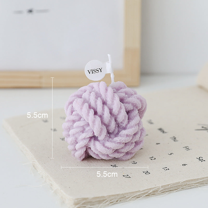 Aromatherapy Small Ball of Wool Shaped Candles