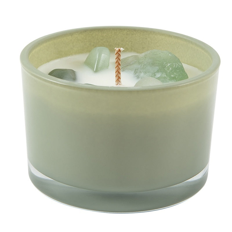 Handmade Crystal Aromatherapy Candle - Various Scents