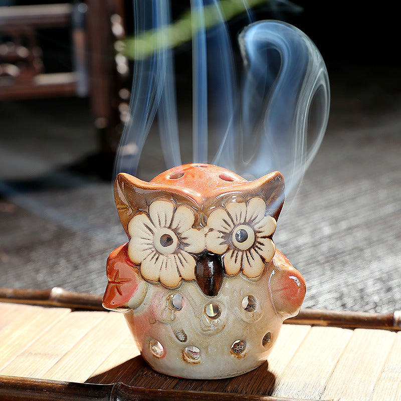Hollowed Out Owl Aromatherapy Candle