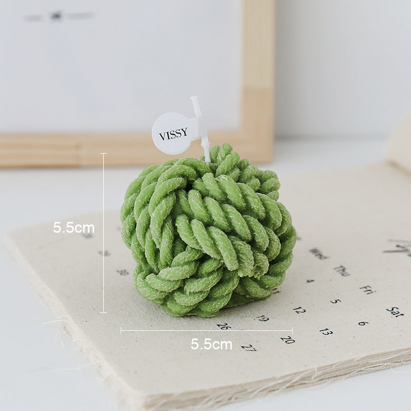 Aromatherapy Small Ball of Wool Shaped Candles