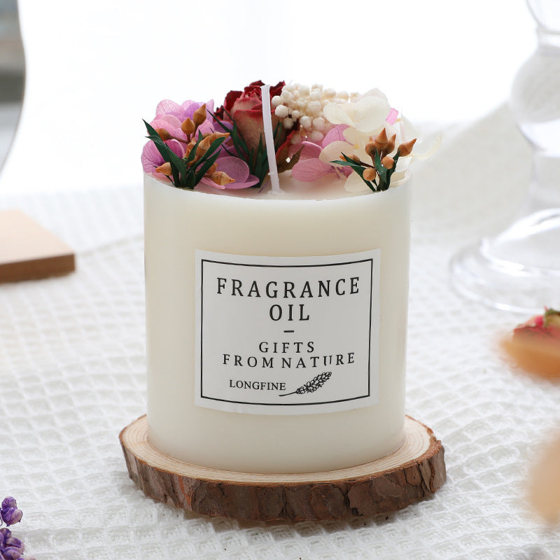 Dried Flower Romantic Candles - Various Scents