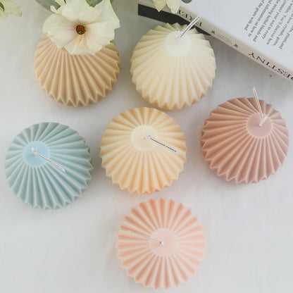 Geometric Lined Pear Shaped Aromatherapy Candles