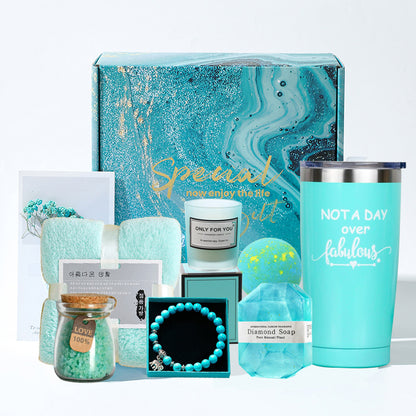Bath Salts Aromatherapy Candle Gift Set