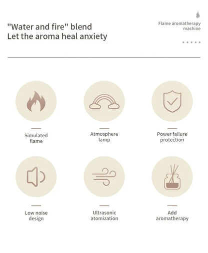 Flame Effect Essential Oil Diffuser