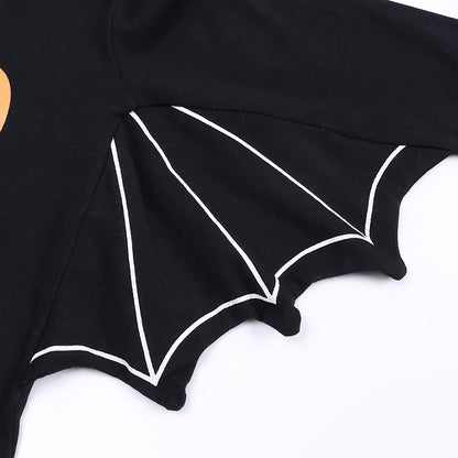 Baby Halloween Long-sleeved Jumpsuit Pumpkin