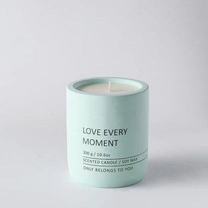 Ceramic Cup Essential Oil Aromatherapy Candles - Various Colors