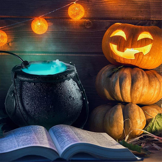 Pumpkin Bucket for Halloween - Color Changing with Smoke & Lights