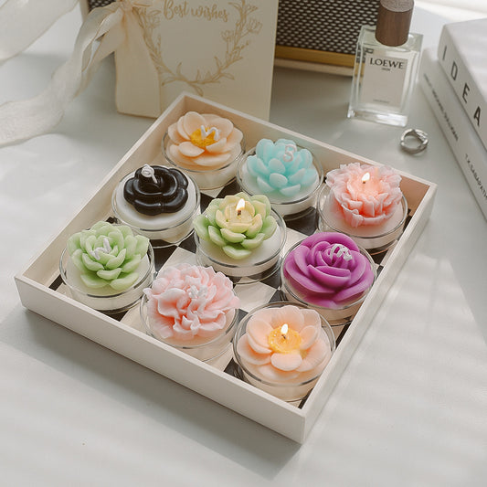 Rose Shape Aromatherapy Candle - Various Scents