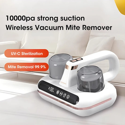 Handheld Mattress Vacuum - Cordless Powerful Suction
