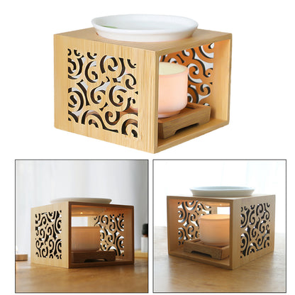Bamboo Wood Melting Wax/Essential Oil Diffuser