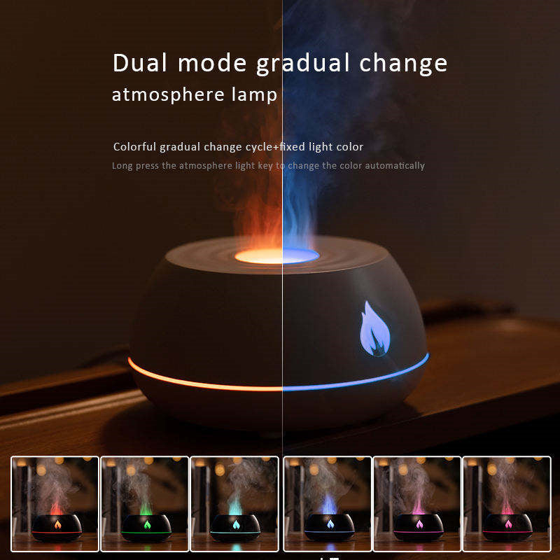 Flame Aromatherapy USB Diffuser 7 Colors 130ML