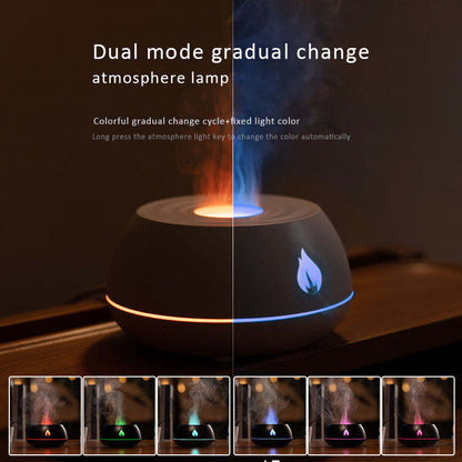 Flame Aromatherapy USB Diffuser 7 Colors 130ML