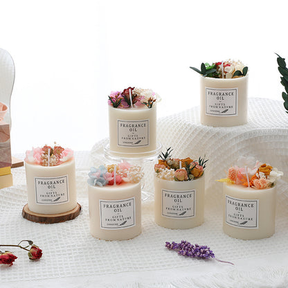 Dried Flower Romantic Candles - Various Scents