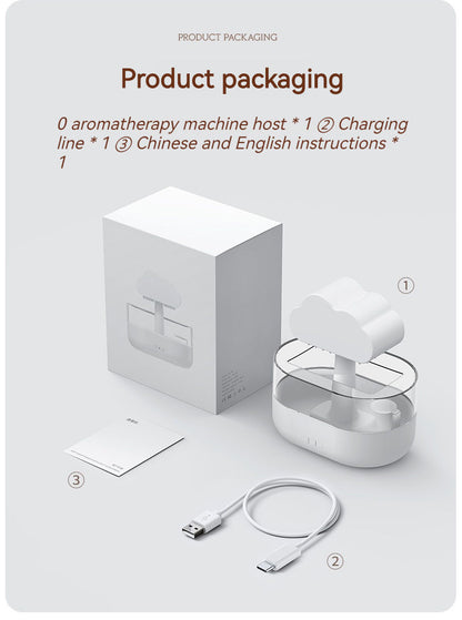 Rain Cloud Humidifier/Diffuser With Essential Oils - 200ML