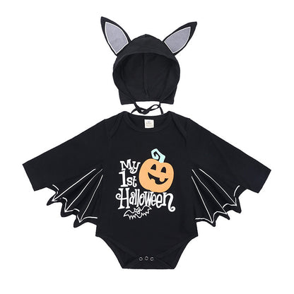 Baby Halloween Long-sleeved Jumpsuit Pumpkin