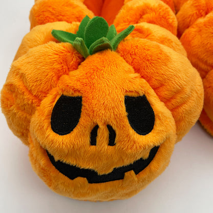 Women's Halloween Pumpkin Plush Slippers