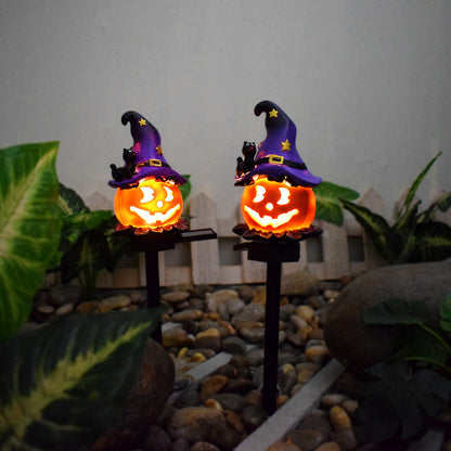 Solar Halloween Outdoor Pumpkin Lamp