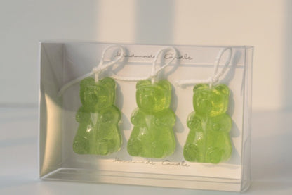 Gummy Bear Shape Handmade Aromatherapy Candle - Juicy Peach Scented